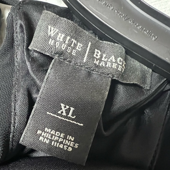 White House Black Market Black Dress with Silver Accents - Picture 5 of 11